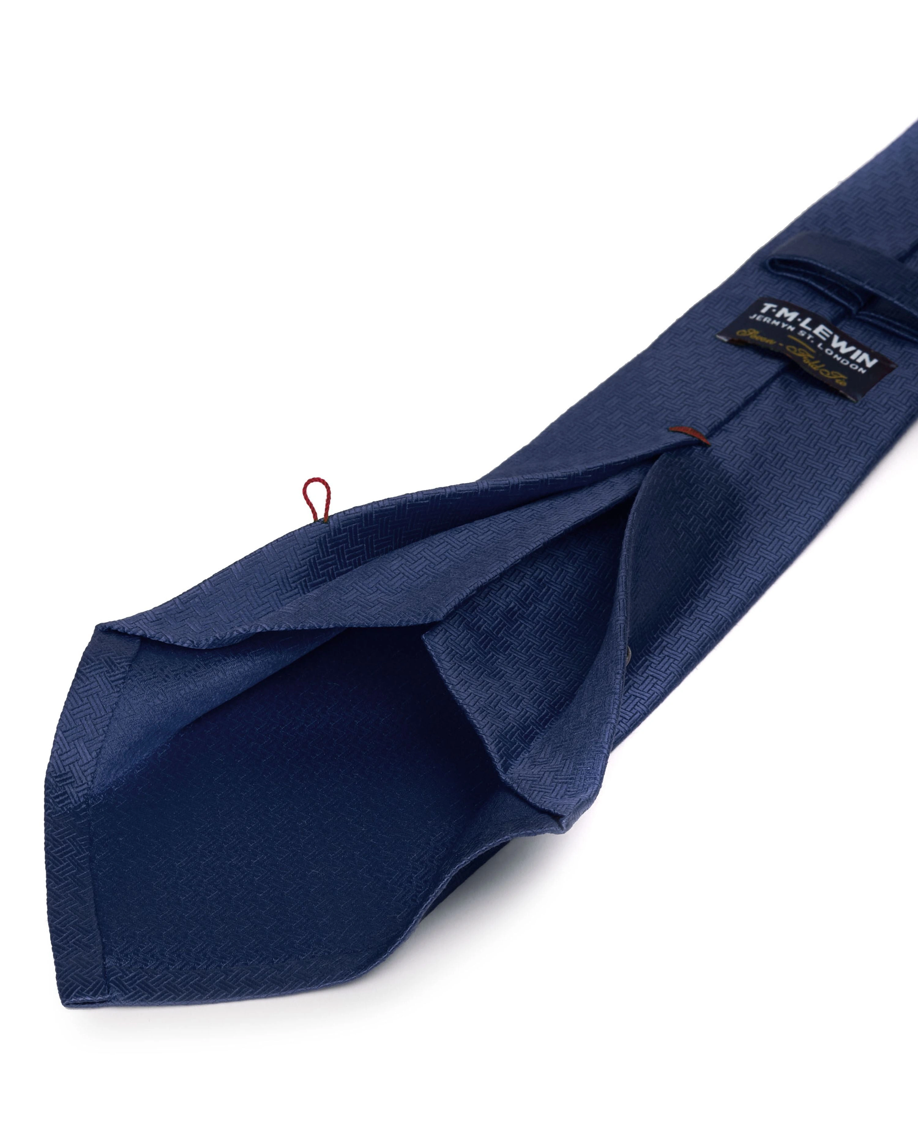 Navy Silk Tie: The Seven-Fold Secret. Elevate Your Look, Simply Classic.
